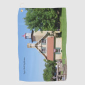 Golfhanddoek van vuurtoren van Eagle Bluff (Voorkant)