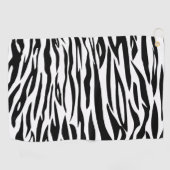 Golfhanddoek - Zwart&Wit (Horizontaal)