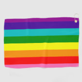 Golfhandleiding van de LGBT-vlag Golfhanddoek (Horizontaal)