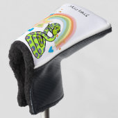 Golfhoofd Hoesje Snake Regenboog Golfheadcover (3/4 voorkant)