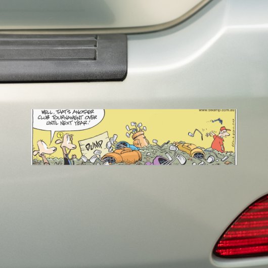 GolfHumor Bumpersticker (Op auto)