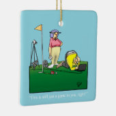 GolfHumor Keramisch Ornament (Rechts)