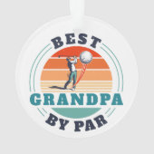 Golfing Best Grand-pa By Par Custom Retro Christma (dos)