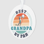 Golfing Best Grand-pa By Par Custom Retro Christma (devant)