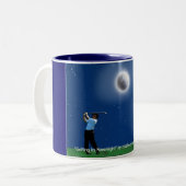 "GOLFING BY MOONLIGHT" La Mug de Golfer (Devant gauche)