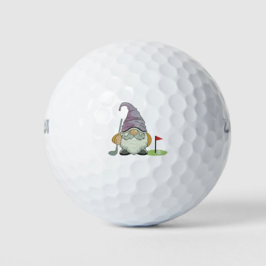 **GOLFING COOL GNOME** BALLES DE GOLF (Devant)