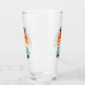 Golfing Dad Best Papa van Par Retro Birthday Glas (Links)