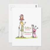 Golfing Forever Briefkaart (Voorkant / Achterkant)