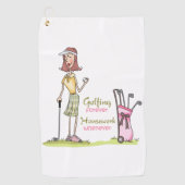 Golfing Forever Golfhanddoek (Voorkant)