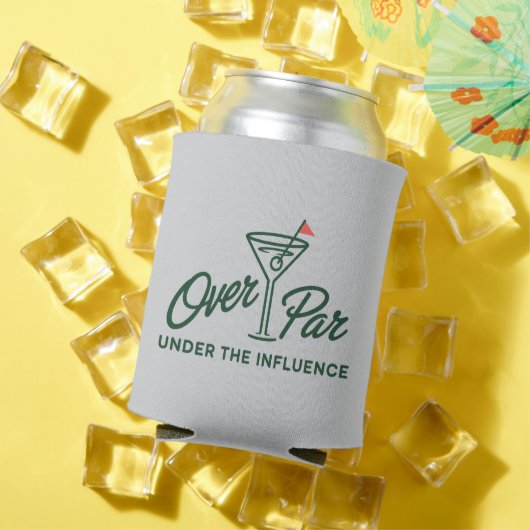 Golfing Gift Over Par And Under The Influence Golf Blikjeskoeler (Insitu Zomer)