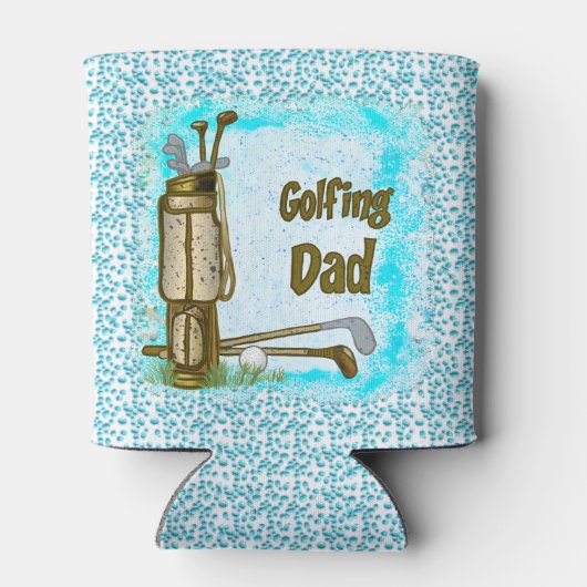 Golfing Golf Dad Blikjeskoeler (Achterkant)