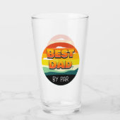 Golfing Golfer Beste vader van Par Glas (Achterkant)