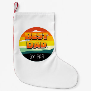 Golfing Golfer Beste vader van Par Kleine Kerstsok