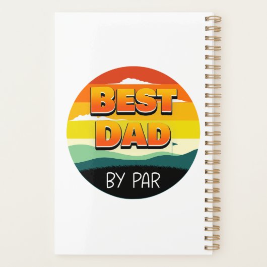 Golfing Golfer Beste vader van Par Planner (Achterkant)