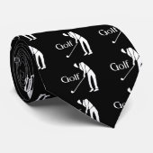 Golfing Golfer Golf Gifts Stropdas (Opgerold)