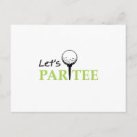 Golfing Golfer Let's Par Golf Funny Party