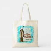 Golfing Grandpa canvas tas (Achterkant)