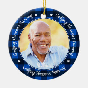 Golfing Heaven's Fairway Foto Golf Memorial Keramisch Ornament