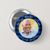 Golfing Heaven's Fairway Foto Golf Memorial Ronde Button 5,7 Cm (Voorkant /achterkant)