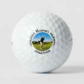Golfing Heaven's Fairway Golf Lover Memorial Golfballen (Voorkant)