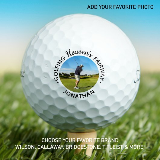 Golfing Heaven's Fairway Golf Lover Memorial Golfballen