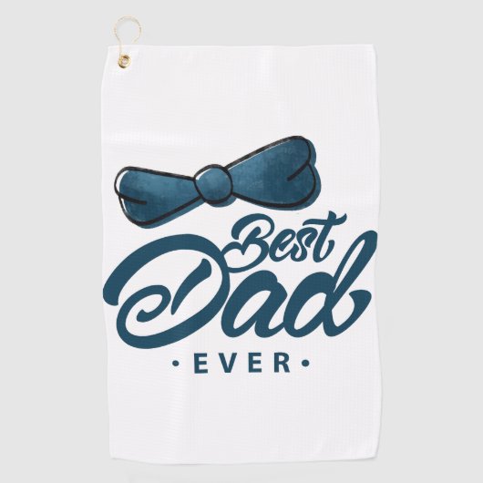 Golfing in stijl: Best Dad Golf Towel Golfhanddoek (Voorkant)
