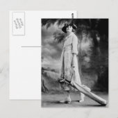 Golfing in stijl, jaren 20 briefkaart (Voorkant / Achterkant)