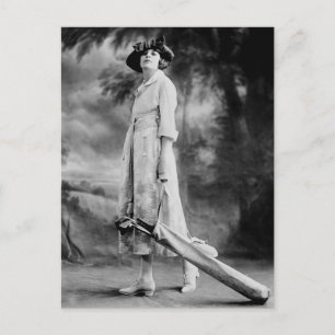 Golfing in stijl, jaren 20 briefkaart