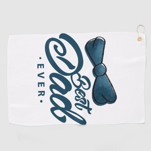 Golfing in Style : Meilleur papa Golf Serviette (Horizontal)