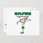 Golfing is Groovy Briefkaart (Voorkant / Achterkant)