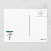 Golfing is Groovy Briefkaart (Achterkant)