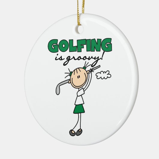 Golfing is Groovy Keramisch Ornament (Links)