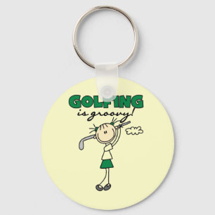 Golfing is Groovy Sleutelhanger