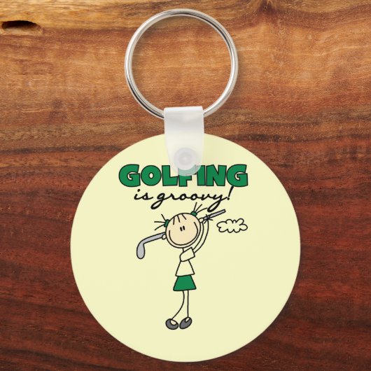 Golfing is Groovy Sleutelhanger (Voorkant)