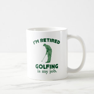 Golfing is mijn baan koffiemok