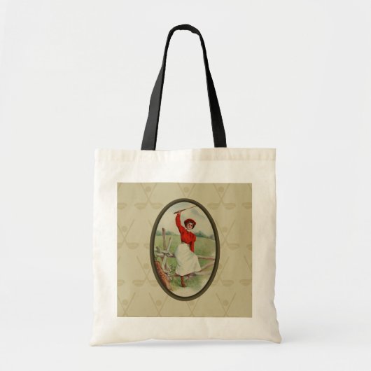  Golfing Lady Art (2) Tote Bag (Voorkant)