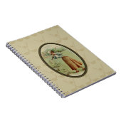  Golfing Lady Art Notitieboek (Rechterzijde)