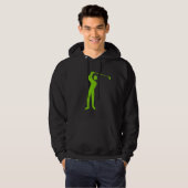 Golfing - Martian Green Hoodie (Voorkant volledig)