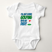 Golfing met papa kind romper (Voorkant)