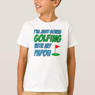 Golfing met Papoea Grieks kleinkind T-shirt