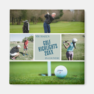 Golfing Photo magnet golfer cadeau