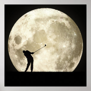 Golfing 's nachts poster