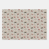 Golfing Santa on Vanilla Inpakpapier Vel (Voorkant 3)