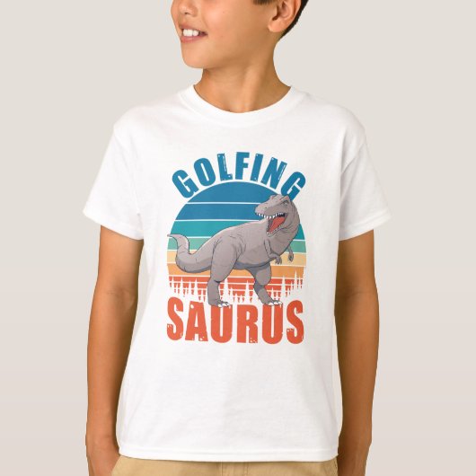 Golfing Saurus Funny T Rex Dinos Gift T-shirt (Voorkant)