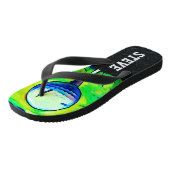 Golfing Sports Diamond Bord Name Teenslippers (Schuin)