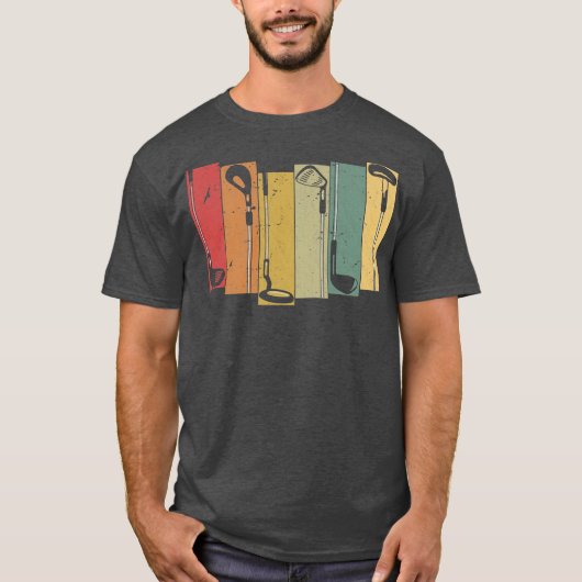 Golfing Vintage Golf Player  T-shirt (Voorkant)