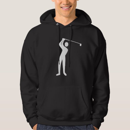 Golfing - Wit Hoodie (Voorkant)