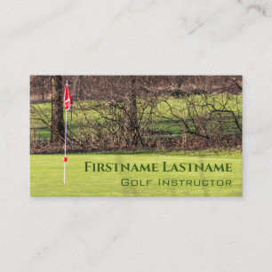 Golfinstructeur Hole in One Golfbaan Golfsport Visitekaartje