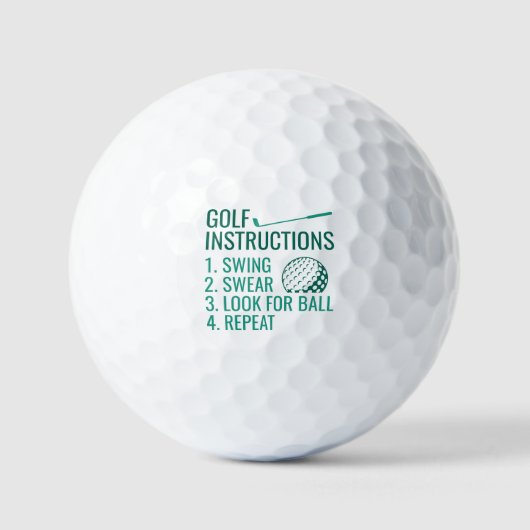 Golfinstructies Golfballen (Voorkant)