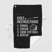 Golfinstructies Golfhanddoek (Insitu)